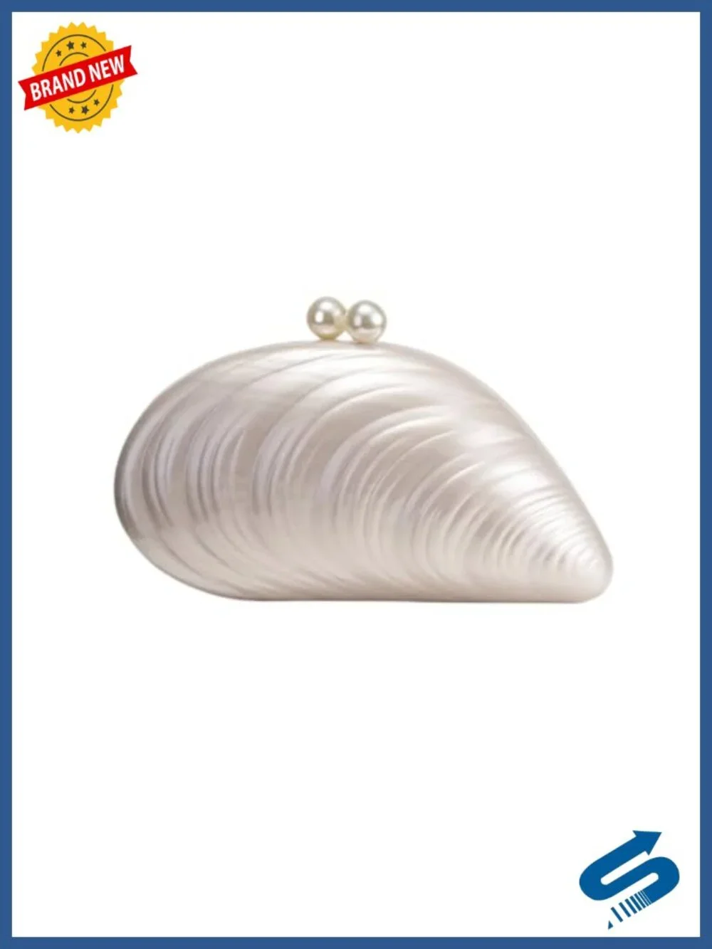 Acrylic Evening Clutch Bag with Detachable Chain Shoulder Strap